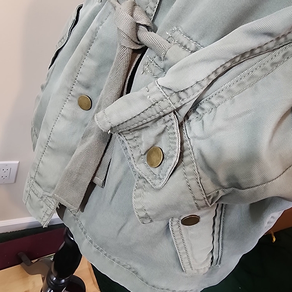 LOFT Drawstring Utility Jacket Size Small Petite - Picture 2 of 16